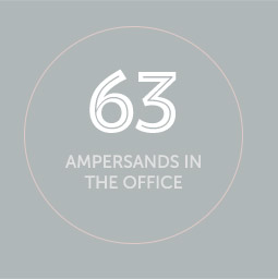 63 ampersands in the office