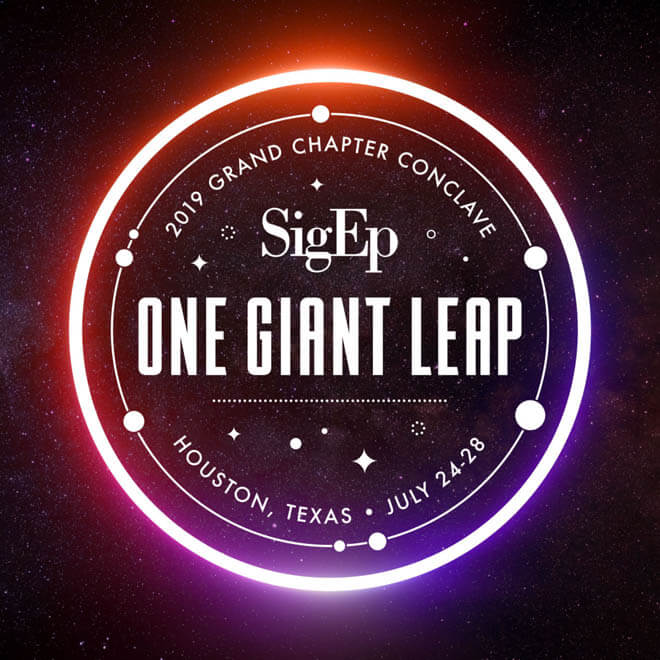 SigEp One Giant Leap logo design