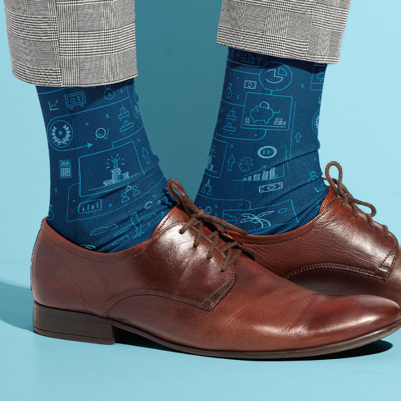 Holcombe Financial Sock design