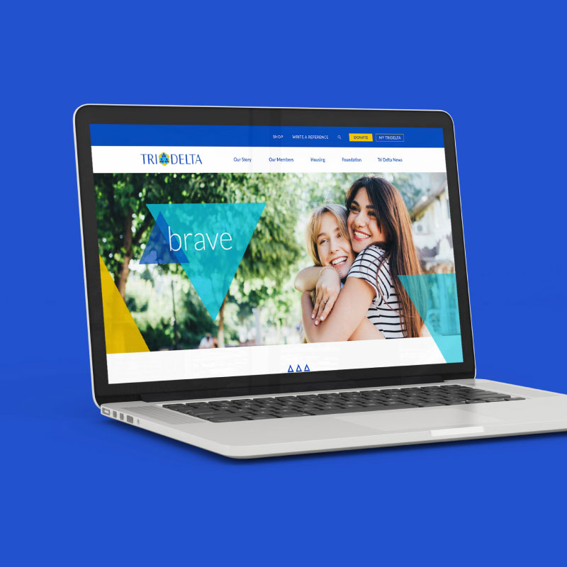 Tri Delta website design