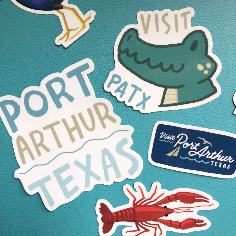 Port Arthur Texas stickers