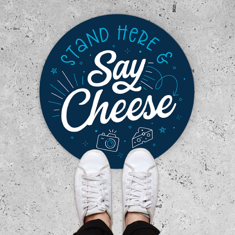 Stand Here & Say Cheese design