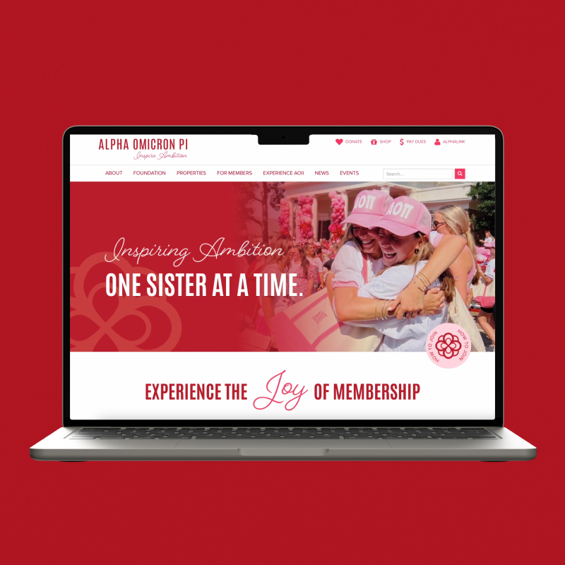 Alpha Omicron Pi website