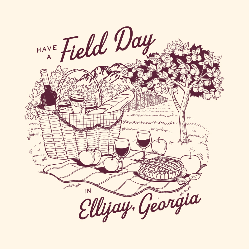 Ellijay Georgia illustration