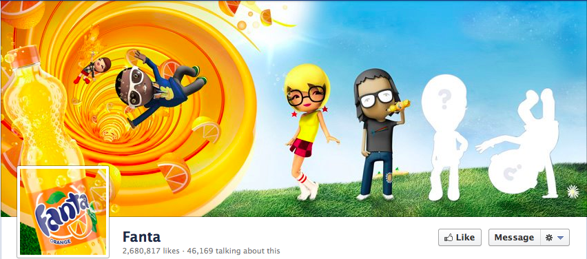 Fanta Cover Photo with seamless profile photo integration