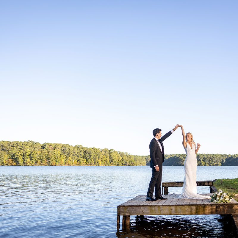 Green County CVB - married couple dancing on dock