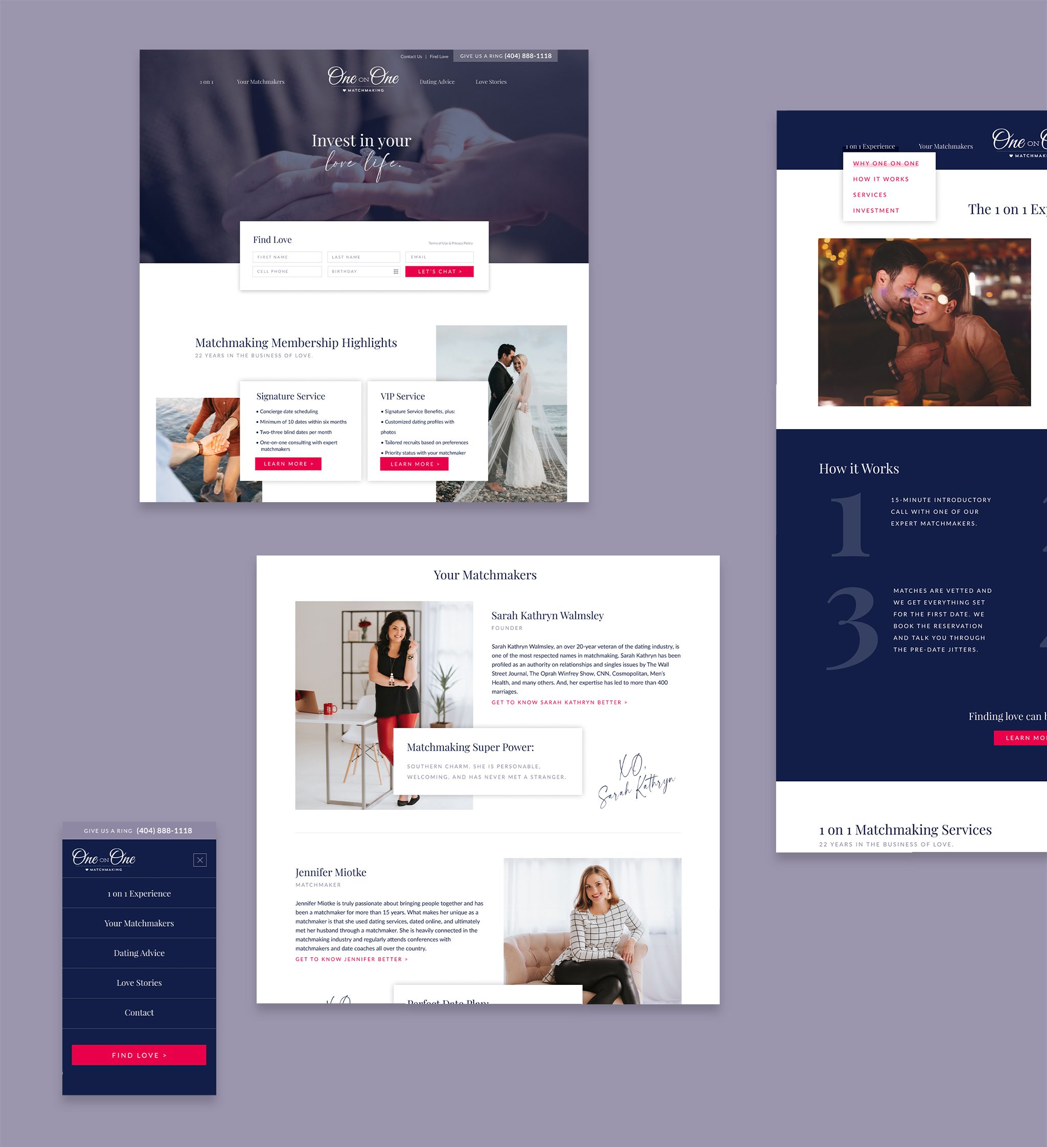 1on1 Website Design flat