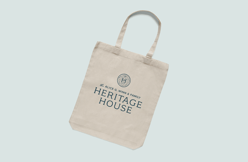 Winn-HeritageHouse-logo on tote bag