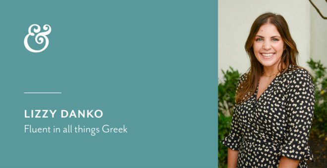 Lizzy Danko fluent in all things Greek