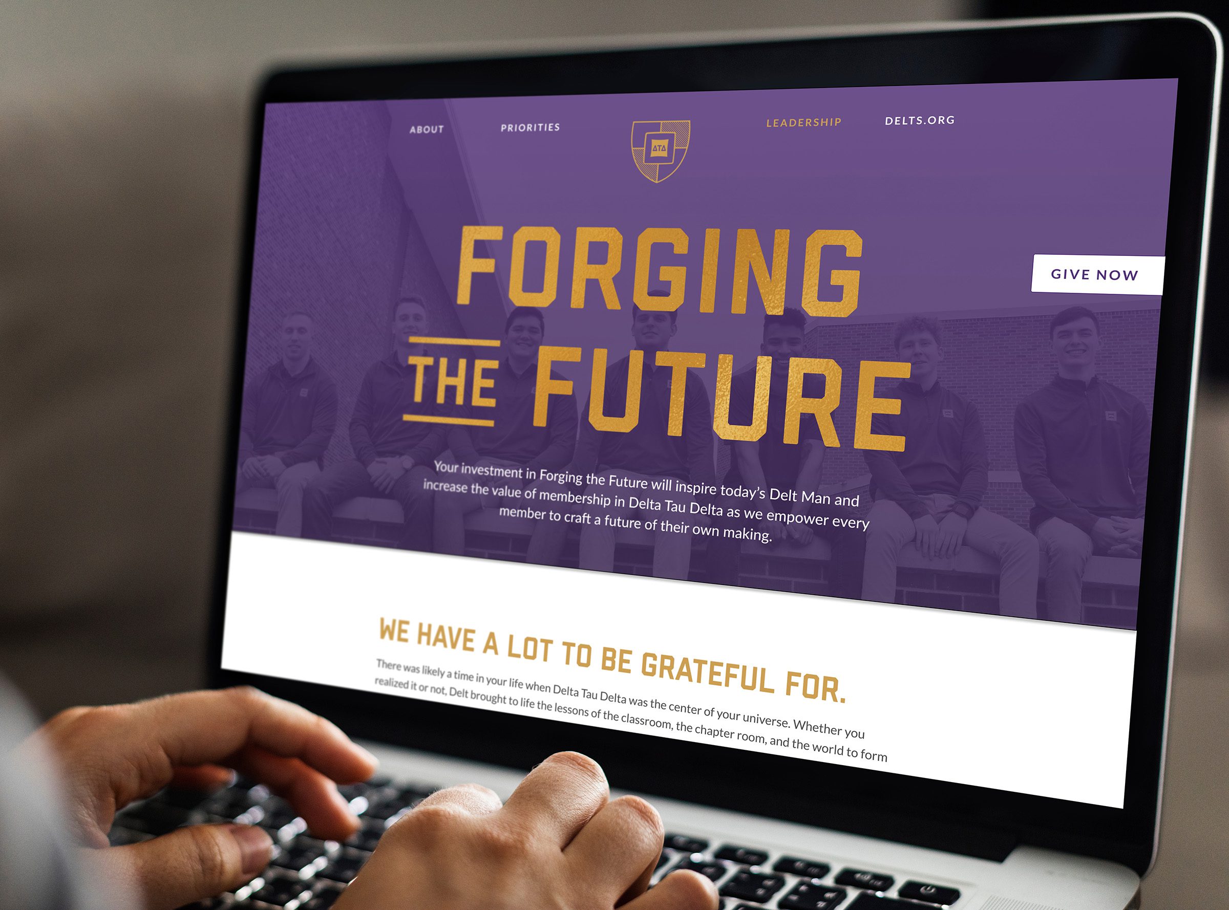 Delta Tau Delta Forging the Future website