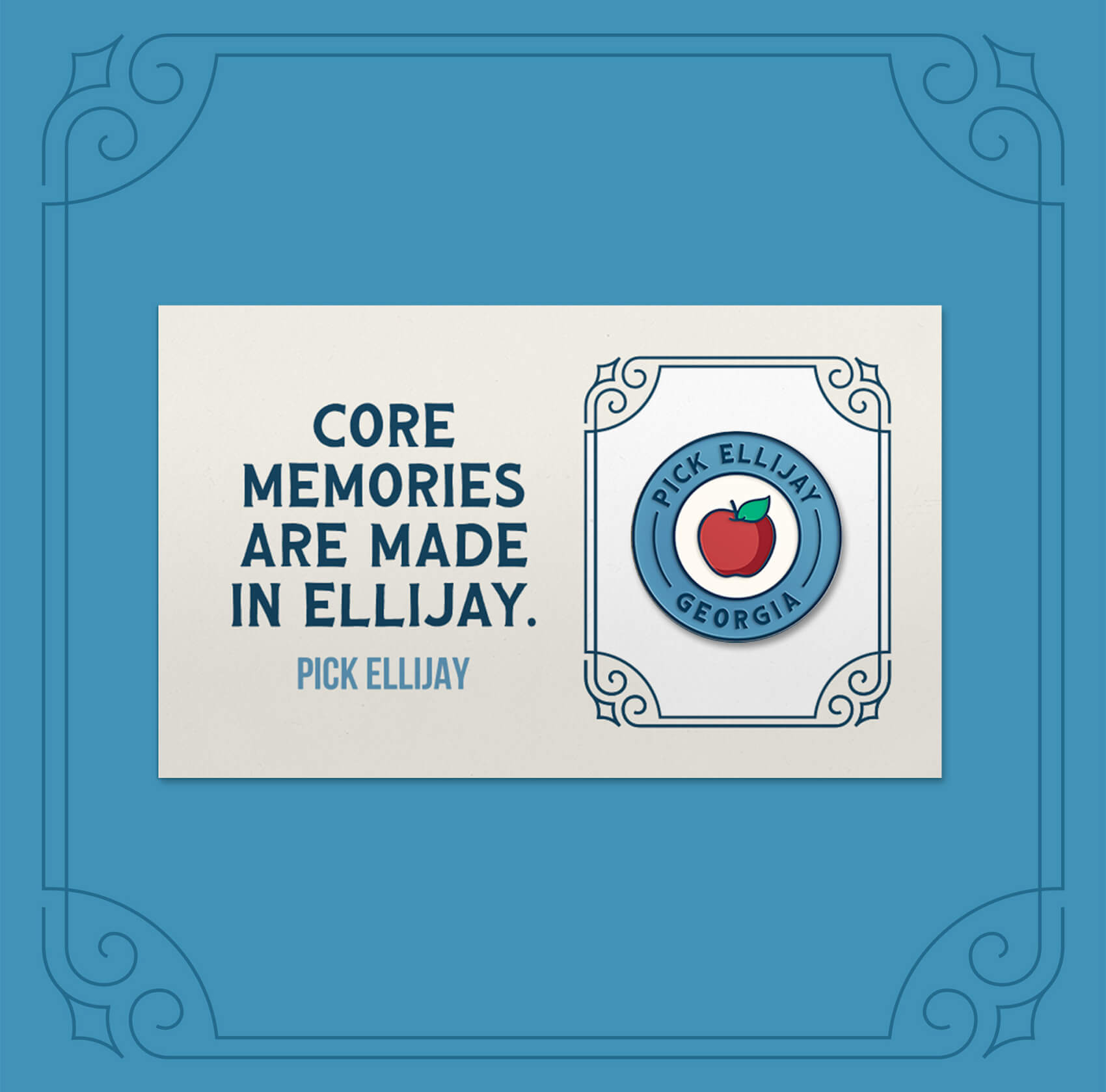 Pick Ellijay enamel pin
