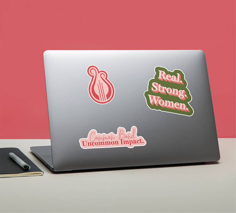 Alpha Chi Omega Uncommon Campaign Stickers