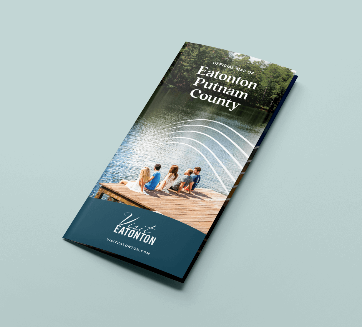 Folded map of Eatonton-Putnam County