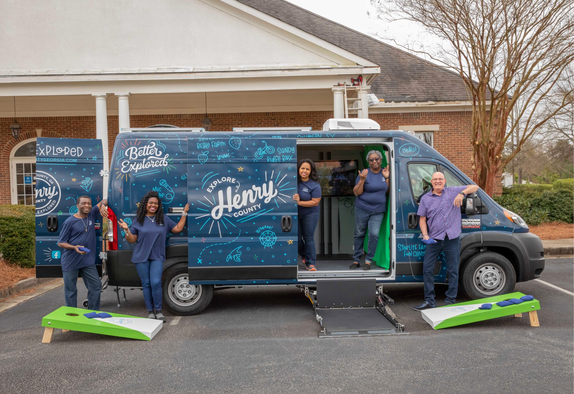HCCVB Mobile Visitor's Center Van Wrap Design