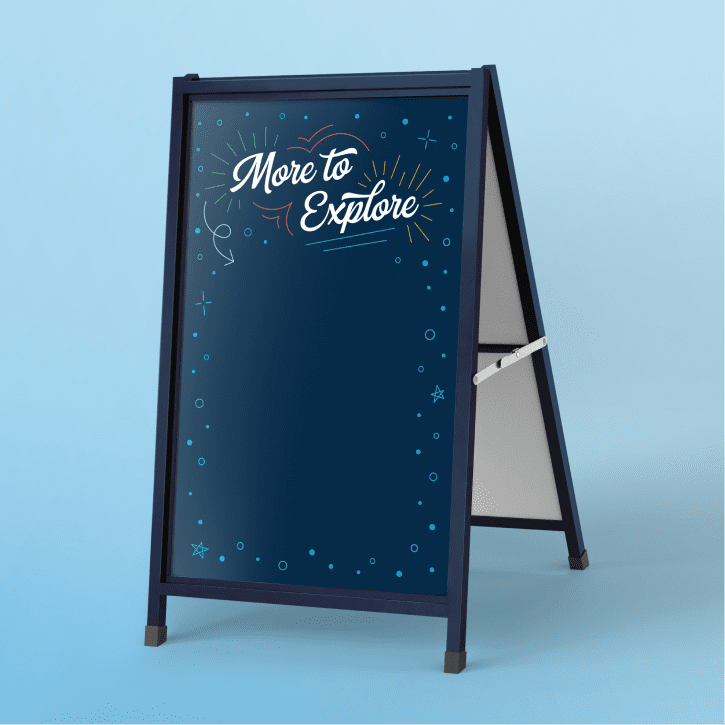 HCCVB Van A-Frame Signage