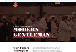 Screenshot of Kappa Alpha Order's homepage