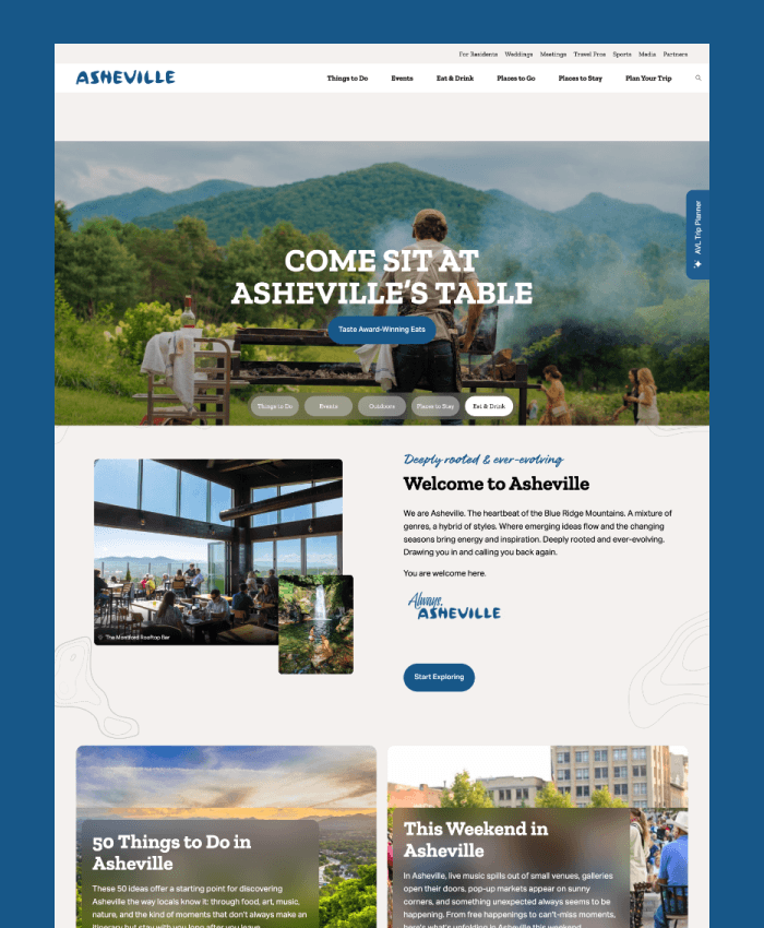 Explore Asheville Website