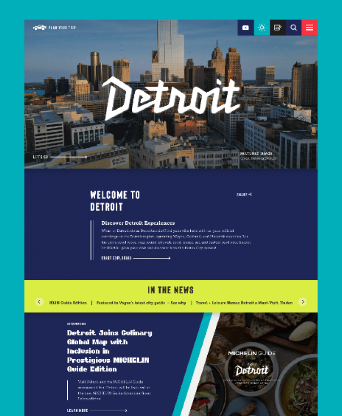 Visit Detroit Website